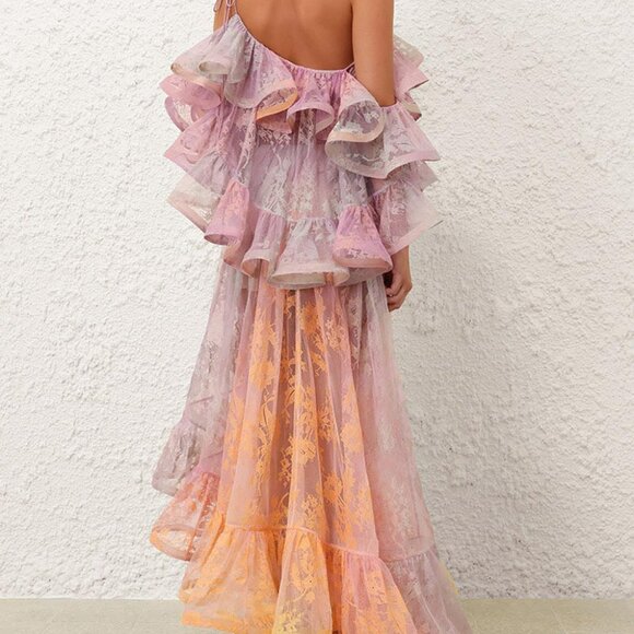 Zimmermann DAWNING Lace Midi Dress - Picture 2 of 13